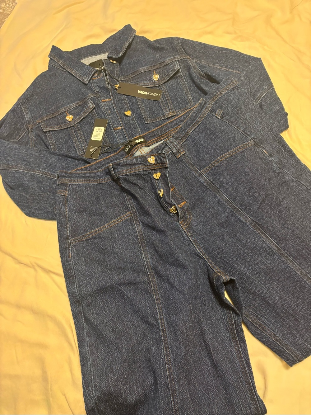 Fashion Nova Jean jacket and jeans Denim set